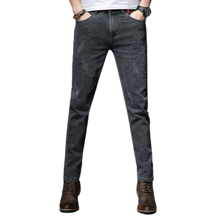 Men's Jeans Skinny Stretch Washed Basic Denim Pencil Pants – HiHalley