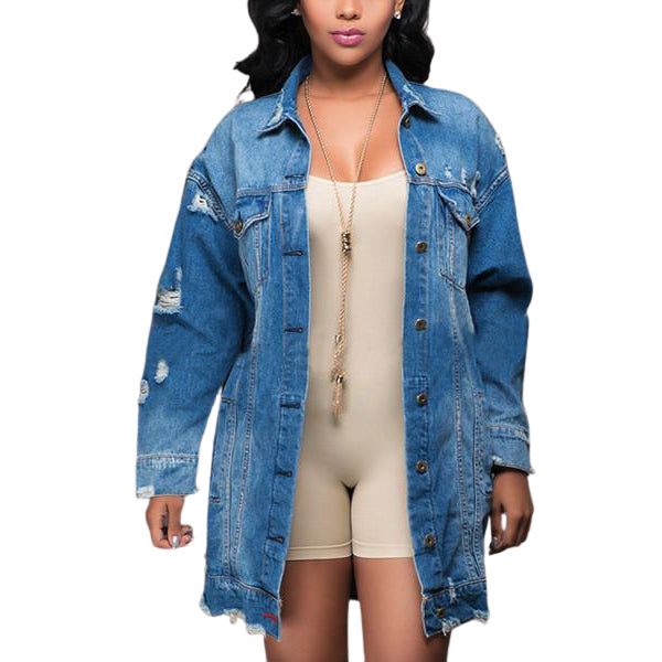 WSLCN Womens Boyfriend Denim Jas Lange Mouw Losse Jean Jacket Jassen, Rood, XXL WSLCN Womens Boyfriend Denim Jas Lange Mouw Losse Jean Jacket Jassen, Rood, XXL